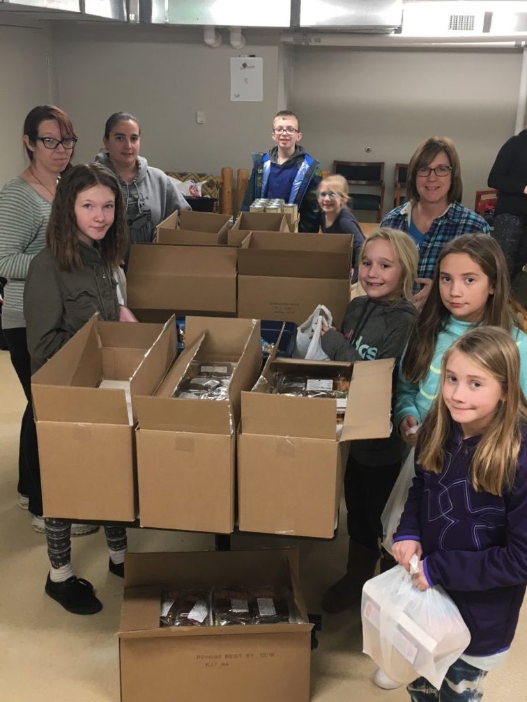 Packing with Junior Girl Scouts Troop 1328