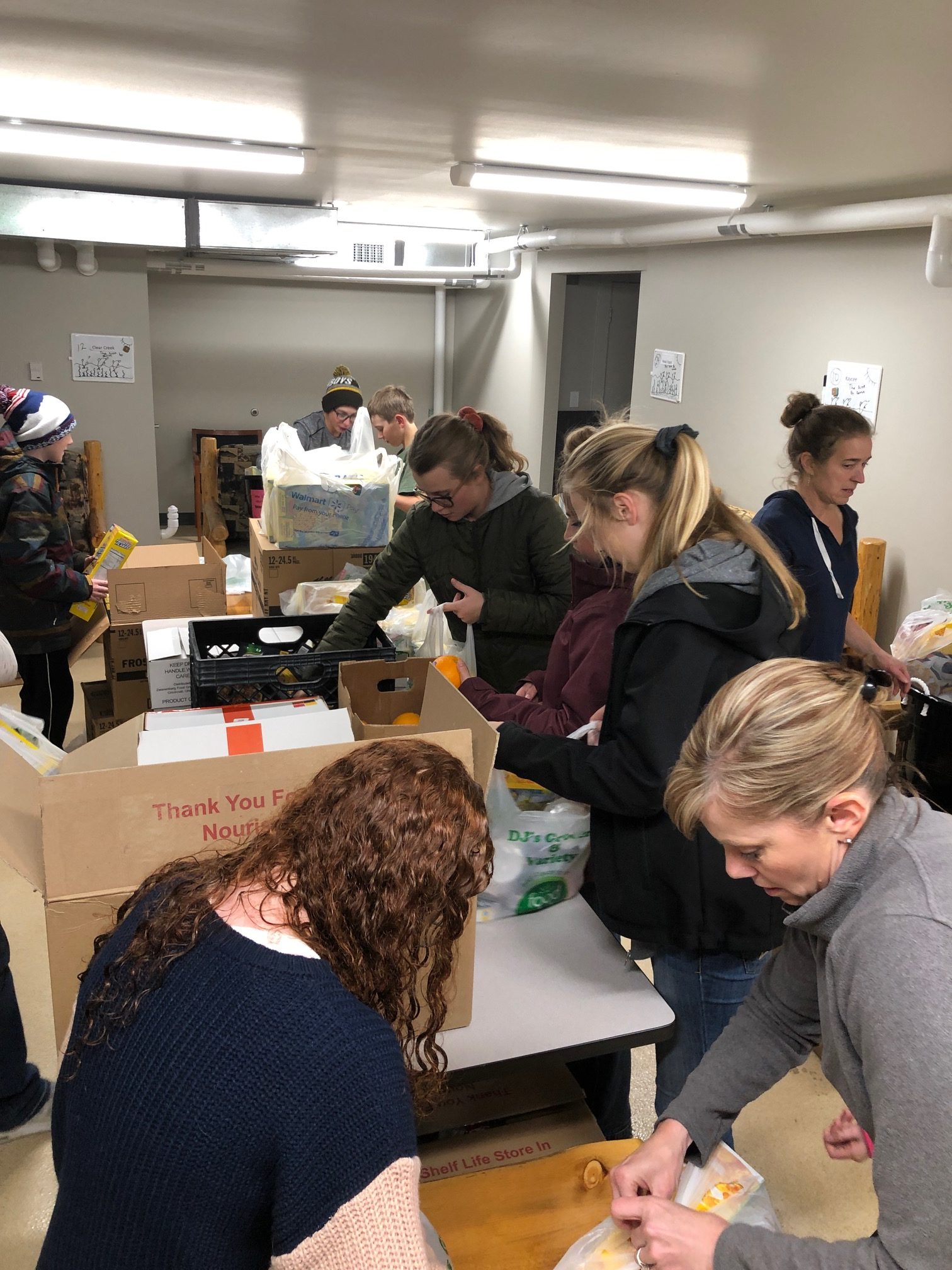 Another great  packing/delivery session with Clover Colts 4-H!