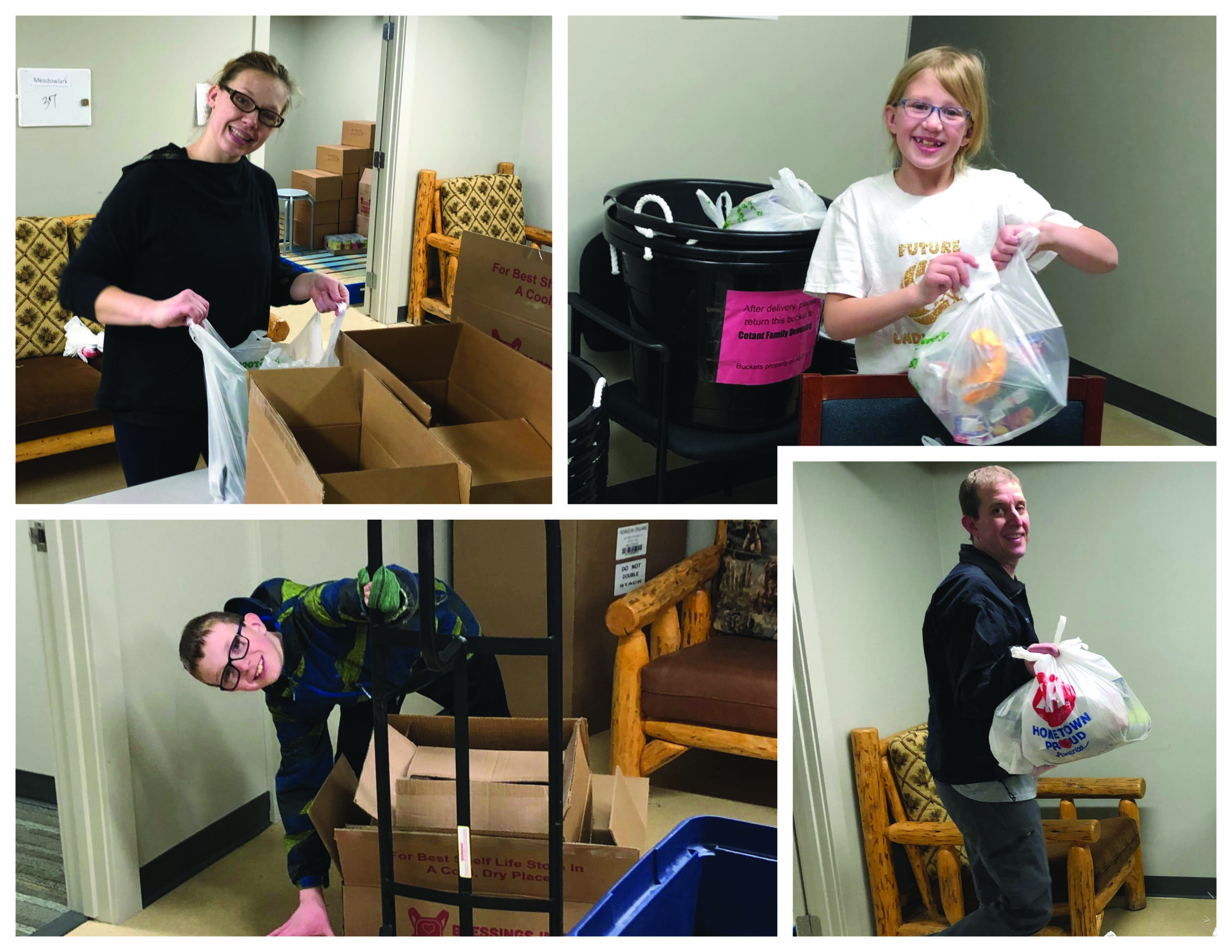 Cotant family packs weekend meals for students