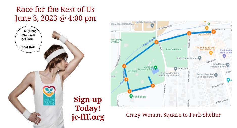 1,640 feet – Sign Up Today and Race for a Great Cause